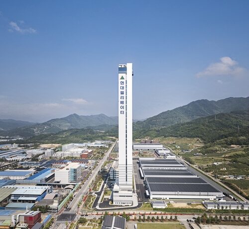 Hyundai Asan Tower у Smart Campus — випробувальна вежа для швидкісного інвертора WB250