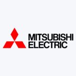 Логотип Mitsubishi Electric — інтеграція ліфтів Mitsubishi з роботами QuikBot