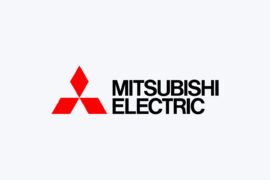 Логотип Mitsubishi Electric — інтеграція ліфтів Mitsubishi з роботами QuikBot