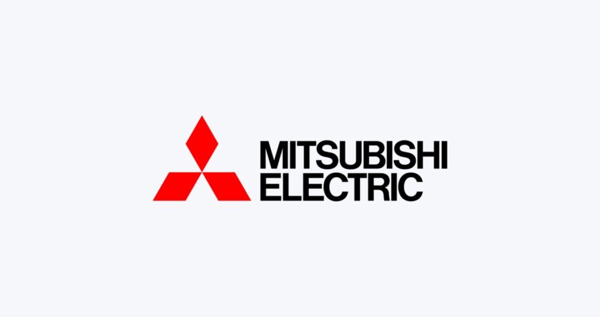 Логотип Mitsubishi Electric — інтеграція ліфтів Mitsubishi з роботами QuikBot