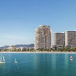 Морський курортний комплекс Petra Group у Батумі, який обладнають ліфтами Mitsubishi — візуалізація проєкту