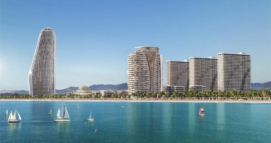 Морський курортний комплекс Petra Group у Батумі, який обладнають ліфтами Mitsubishi — візуалізація проєкту